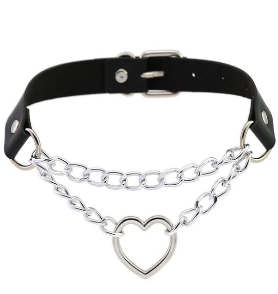 dark gothic heart chain choker collar harajuku punk choker women girls black leather chocker emo kawaii witch jewelry9601995, Golden;silver
dark gothic heart chain choker collar harajuku punk choker women girls black leather chocker emo kawaii witch jewelry9601995, Golden;silver