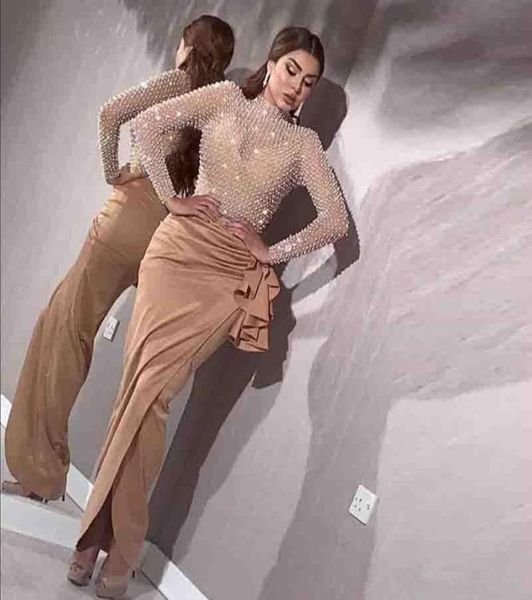 2020 new beaded sheath side split evening dresses jewel neck long sleeve ruched ankle length prom party gown satin evening gowns 13902520, Black;red
2020 new beaded sheath side split evening dresses jewel neck long sleeve ruched ankle length prom party gown satin evening gowns 13902520, Black;red