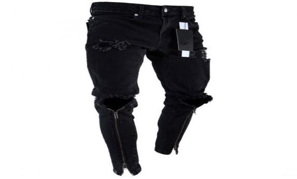 men zipper holes designer jeans black ripped slim fit represen pencil pants multi style3757240, Blue
men zipper holes designer jeans black ripped slim fit represen pencil pants multi style3757240, Blue