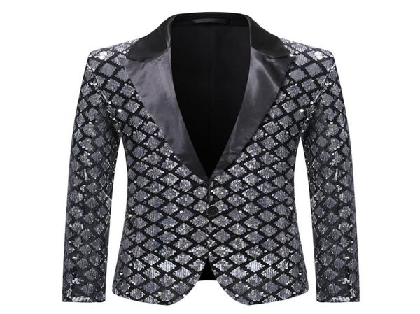 mens sliver sequins plaid suit blazer jacket slim fit one button blazer men dj club stage singer suit jacket male hombre9458874, White;black
mens sliver sequins plaid suit blazer jacket slim fit one button blazer men dj club stage singer suit jacket male hombre9458874, White;black