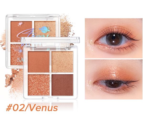 4 color eye shadow plate matte bead light high color lasting not dizzy dye makeup
4 color eye shadow plate matte bead light high color lasting not dizzy dye makeup