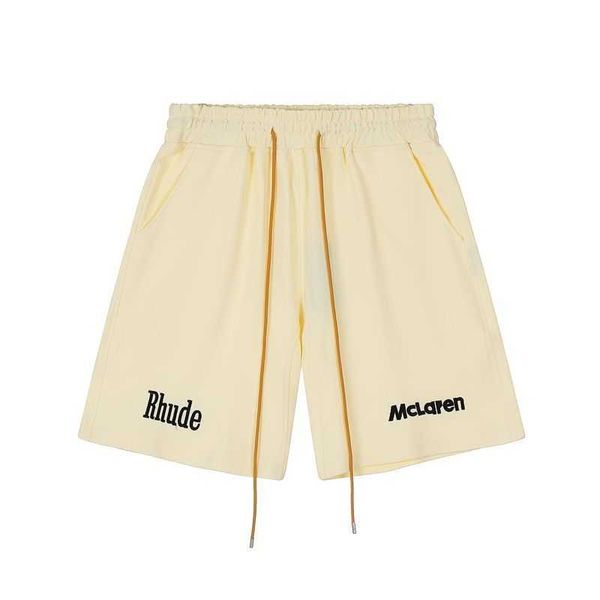 rhude x mclaren co branded drawstring embroidered high street shorts capris summer loose casual sports pants, White;black
rhude x mclaren co branded drawstring embroidered high street shorts capris summer loose casual sports pants, White;black