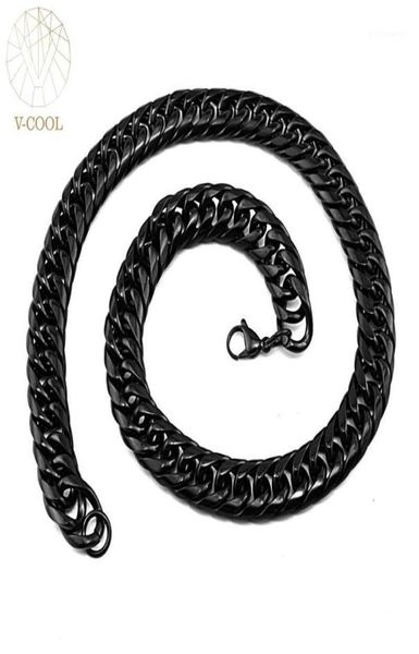 hip hop cuban black chain necklace men 3456789121416mm wide multi options vintage stainless steel choker vp940 chains3863471, Silver
hip hop cuban black chain necklace men 3456789121416mm wide multi options vintage stainless steel choker vp940 chains3863471, Silver