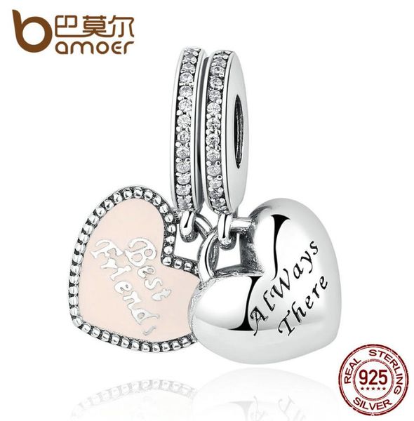style real 925 sterling silver friends soft pink enamel & clear cz pendant fit charm bracelets fashion jewelry pas3769072391, Bronze;silver
style real 925 sterling silver friends soft pink enamel & clear cz pendant fit charm bracelets fashion jewelry pas3769072391, Bronze;silver