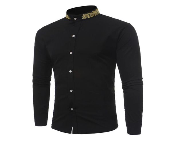 men039s new fashion casual personality wheat ear embroidery stand collar shirt autumn winter male long sleeve shirt3843768, White;black
men039s new fashion casual personality wheat ear embroidery stand collar shirt autumn winter male long sleeve shirt3843768, White;black