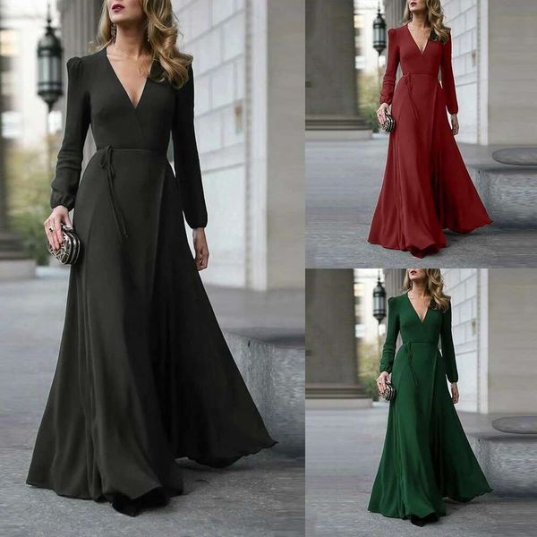 dress v neck long sleeved big swing lace slim temperament multi colored women, Black;gray
dress v neck long sleeved big swing lace slim temperament multi colored women, Black;gray