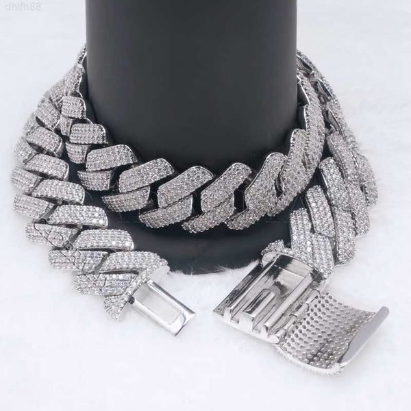 hip hop jewelry 20mm 25mm cuban link chain silver 925 moissanite necklace tennis chain for men
hip hop jewelry 20mm 25mm cuban link chain silver 925 moissanite necklace tennis chain for men