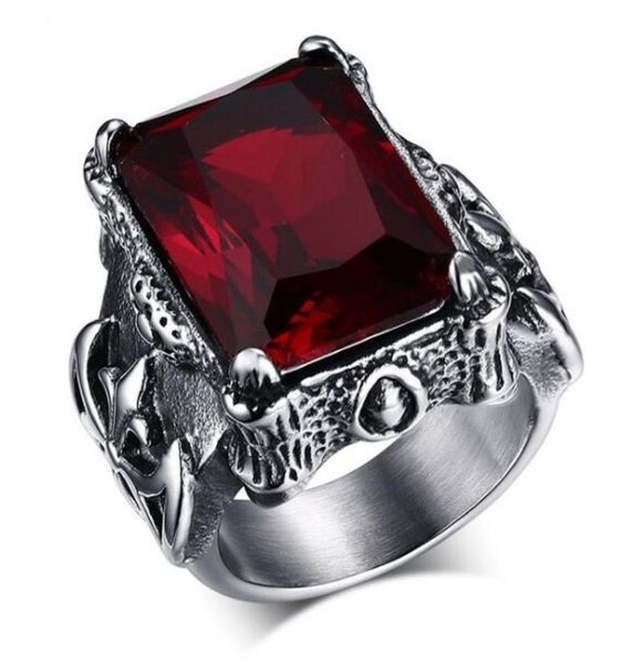 wedding ring gothic style antique stainless steel ring with 15x21mm red cz for men and woman size 712 in usa and europ2998095, Golden;silver
wedding ring gothic style antique stainless steel ring with 15x21mm red cz for men and woman size 712 in usa and europ2998095, Golden;silver