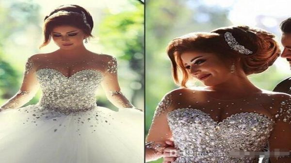 luxury arabic dubai style wedding dresses with sheer long sleeve heavy crystals pearls beaded custom made women bridal ball gown n5414935, White
luxury arabic dubai style wedding dresses with sheer long sleeve heavy crystals pearls beaded custom made women bridal ball gown n5414935, White