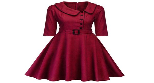 women elegant spring wine red party dress feminino vestidos audrey 1960s swing rockabilly robebutton belts formal dress4623728, Black;gray
women elegant spring wine red party dress feminino vestidos audrey 1960s swing rockabilly robebutton belts formal dress4623728, Black;gray