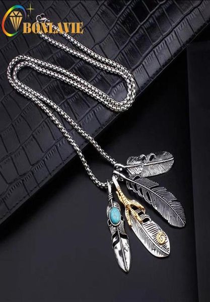 bonlavie hiphop vintage feather titanium steel necklace hip hop leaves eagle claw pendant men and women necklace260s3916928, Silver
bonlavie hiphop vintage feather titanium steel necklace hip hop leaves eagle claw pendant men and women necklace260s3916928, Silver
