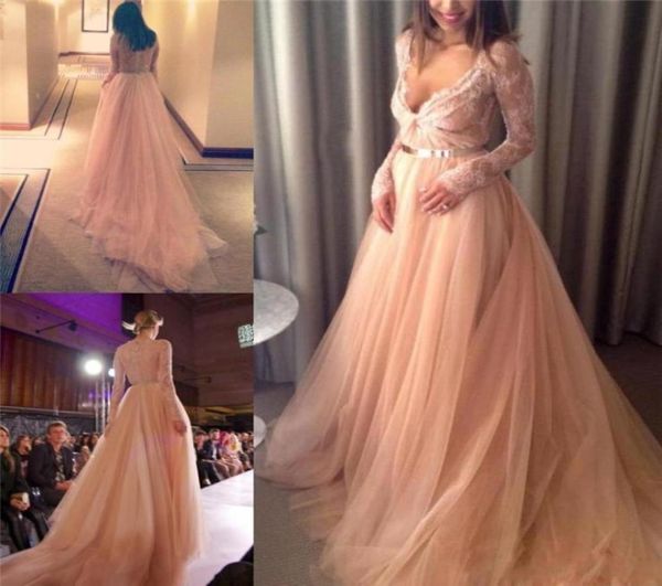 elie saab prom dresses v neck lace appliques long sleeve evening dress chapel train zipper back tulle party dresses 132774, Black
elie saab prom dresses v neck lace appliques long sleeve evening dress chapel train zipper back tulle party dresses 132774, Black