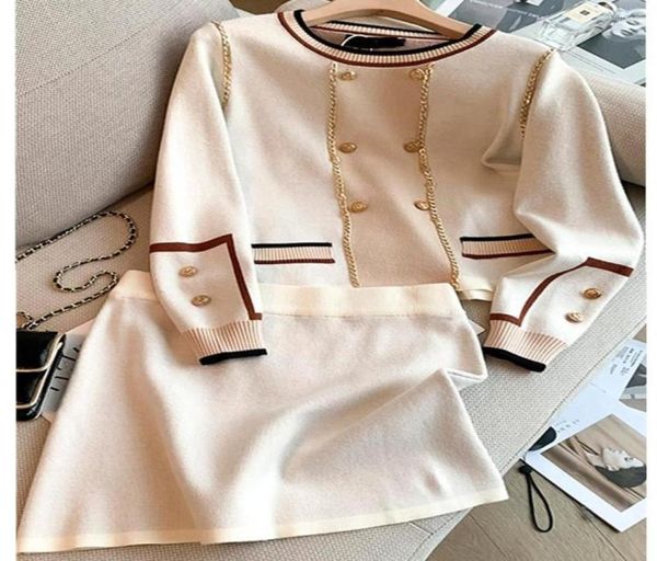 work dresses elegant knitted two piece sweater set women039s o neck contrast long sleeve metal chain lion buttons pullover 7691437, White;black
work dresses elegant knitted two piece sweater set women039s o neck contrast long sleeve metal chain lion buttons pullover 7691437, White;black