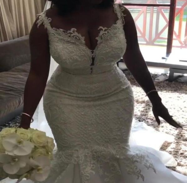 2021 mermaid bridal dress sleeveless elegant appliques lace wedding dresses african gowns with custom made7257323, White
2021 mermaid bridal dress sleeveless elegant appliques lace wedding dresses african gowns with custom made7257323, White