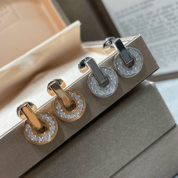 dupe brand 925 sterling silver jewelry coin stud earrings for women