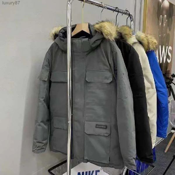 mens down jacket canada puffer coat parka hooded pattern epauleur embroidery fashion expedition jackets goose couple extra thick, Black
mens down jacket canada puffer coat parka hooded pattern epauleur embroidery fashion expedition jackets goose couple extra thick, Black