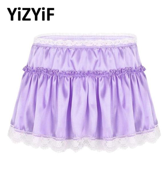 men micro mini skirt smooth satin elastic high waist lace hem short frilly ruffled aline sissy panties fancy dress men0398480963
men micro mini skirt smooth satin elastic high waist lace hem short frilly ruffled aline sissy panties fancy dress men0398480963