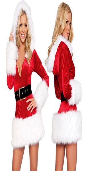 2 color classic miss santa claus costume fantasy women hood dresshatbelt performance party christmas outfit5860451, Black;red
2 color classic miss santa claus costume fantasy women hood dresshatbelt performance party christmas outfit5860451, Black;red