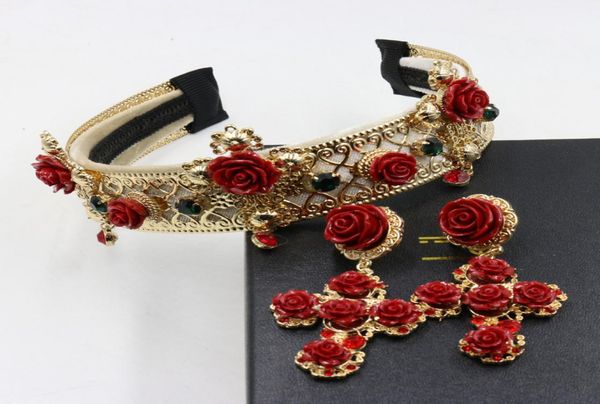 baroque headband crown wider than the vintage metal red cross wind flower tiara bridal accessories8490762, Silver
baroque headband crown wider than the vintage metal red cross wind flower tiara bridal accessories8490762, Silver
