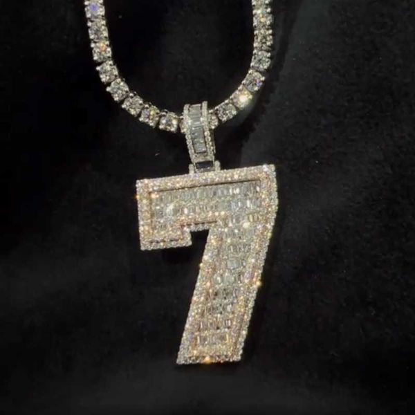 bustdown custom lucky number 7 iced out emerald vvs moissanite hip hop pendant, Silver
bustdown custom lucky number 7 iced out emerald vvs moissanite hip hop pendant, Silver