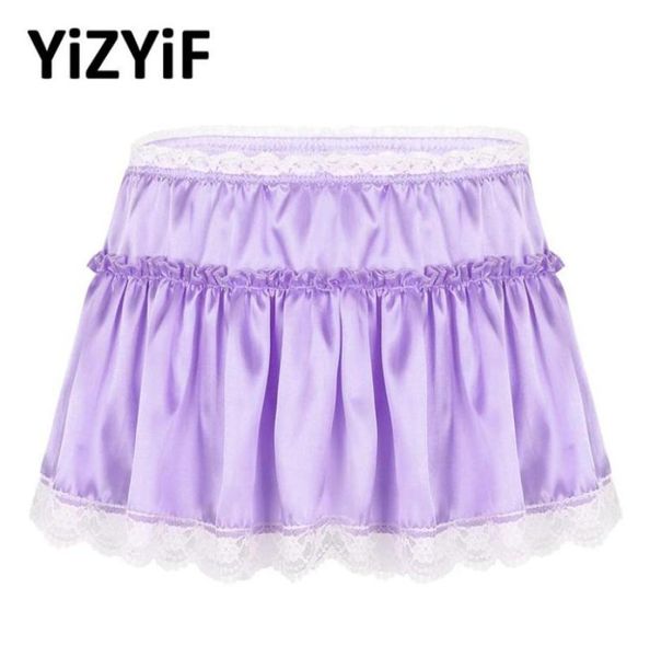 men micro mini skirt smooth satin elastic high waist lace hem short frilly ruffled aline sissy panties fancy dress men0398168947
men micro mini skirt smooth satin elastic high waist lace hem short frilly ruffled aline sissy panties fancy dress men0398168947