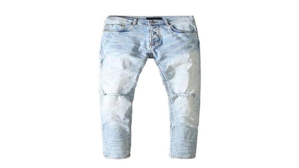 mens jeans hole sanding washed light blue leisure slim european and american fashion brand7367840
mens jeans hole sanding washed light blue leisure slim european and american fashion brand7367840