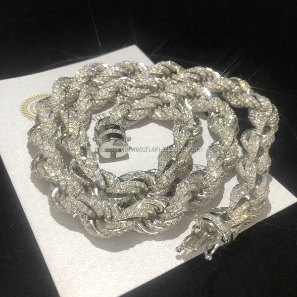 wholesale jewelry hip hop necklace s925 silver moissanite 12mm fried dough twists chain hip hop men's necklace
wholesale jewelry hip hop necklace s925 silver moissanite 12mm fried dough twists chain hip hop men's necklace