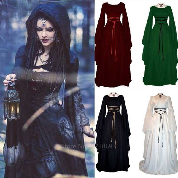 theme costume 2022 new medieval witch dress for women halloween carnival party cosplay performance clothing middle ages vampire bride comes, Black;red
theme costume 2022 new medieval witch dress for women halloween carnival party cosplay performance clothing middle ages vampire bride comes, Black;red