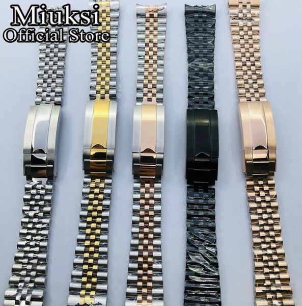 20mm silver gold rose gold black jubilee stainless steel watch band folding buckle fit watch case strap bracelet5894115, Black;brown
20mm silver gold rose gold black jubilee stainless steel watch band folding buckle fit watch case strap bracelet5894115, Black;brown