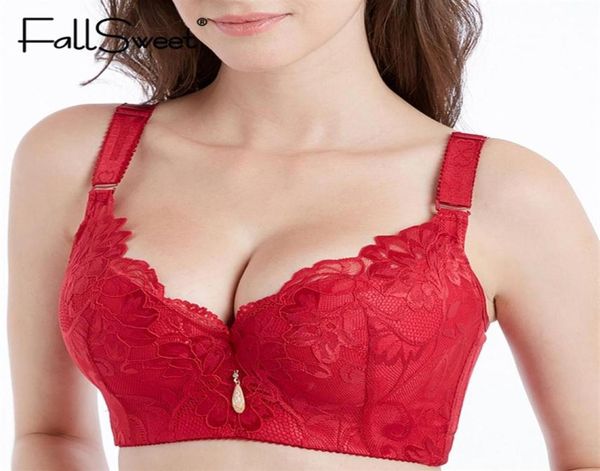 fallsweet women bras push up lace bra plus size brassiere comfort underwear female311w3036914, Red;black
fallsweet women bras push up lace bra plus size brassiere comfort underwear female311w3036914, Red;black
