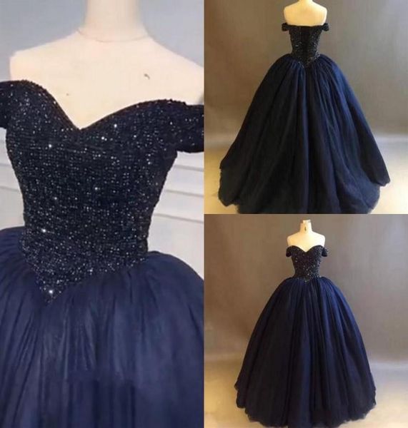 stunning beading quinceanera prom dresses ball gown 2022 off the shoulder tulle with sleeves sequins sweet 15 dress vastidos de dr3607537, Blue;red 
stunning beading quinceanera prom dresses ball gown 2022 off the shoulder tulle with sleeves sequins sweet 15 dress vastidos de dr3607537, Blue;red