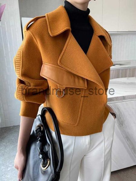 women's jackets women's autumn coat 2023 pockets solid loose short jackets ladies wool blends high street spring woolen coats for, Black;brown
women's jackets women's autumn coat 2023 pockets solid loose short jackets ladies wool blends high street spring woolen coats for, Black;brown