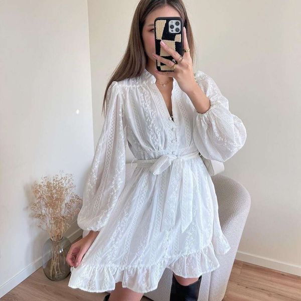 autumn womens dress v neck long sleeves pure color sweet lace up ruffled short, Black;gray
autumn womens dress v neck long sleeves pure color sweet lace up ruffled short, Black;gray