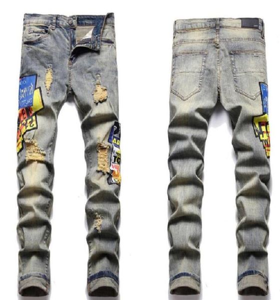 men039s jeans am european men039s jean with holes printing trend elastic slim fit pants high end versatile 3172 mm70gg23013399, Blue
men039s jeans am european men039s jean with holes printing trend elastic slim fit pants high end versatile 3172 mm70gg23013399, Blue