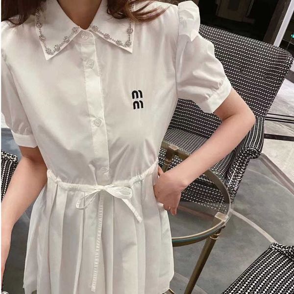 23ss summer new dress designer skirt nail diamond embroidery letters casual skirt waist tie wrap pleated dress womens clothing, Black;gray
23ss summer new dress designer skirt nail diamond embroidery letters casual skirt waist tie wrap pleated dress womens clothing, Black;gray
