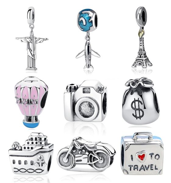 new 925 sterling silver charm bead plane travel camera eiffel tower beads fit original bracelet charm diy jewelry gift6954309, Black
new 925 sterling silver charm bead plane travel camera eiffel tower beads fit original bracelet charm diy jewelry gift6954309, Black