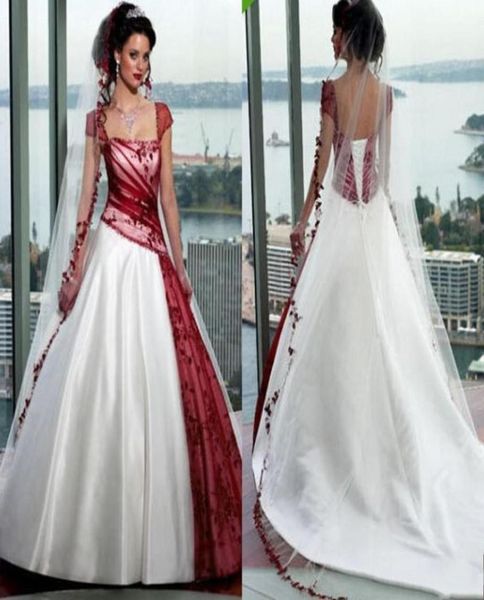 2020 red and white gothic a line wedding dresses plus size vintage bride ball gowns short sleeves backless bridal dress5704479
2020 red and white gothic a line wedding dresses plus size vintage bride ball gowns short sleeves backless bridal dress5704479