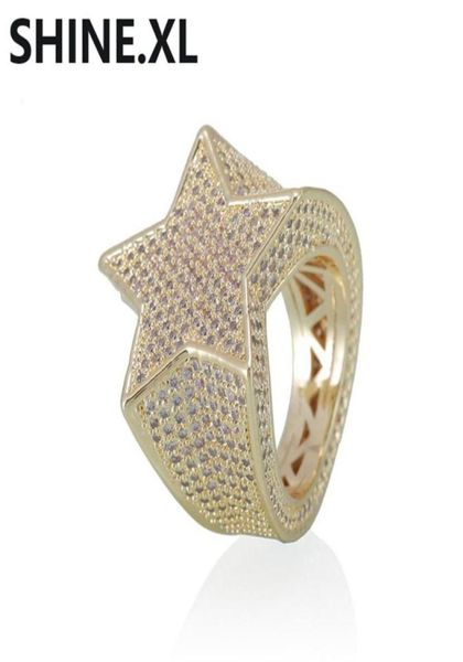 iced out full zircon start ring gold silver plated mens finger rings hip hop jewelry gift whole254y6763471
iced out full zircon start ring gold silver plated mens finger rings hip hop jewelry gift whole254y6763471