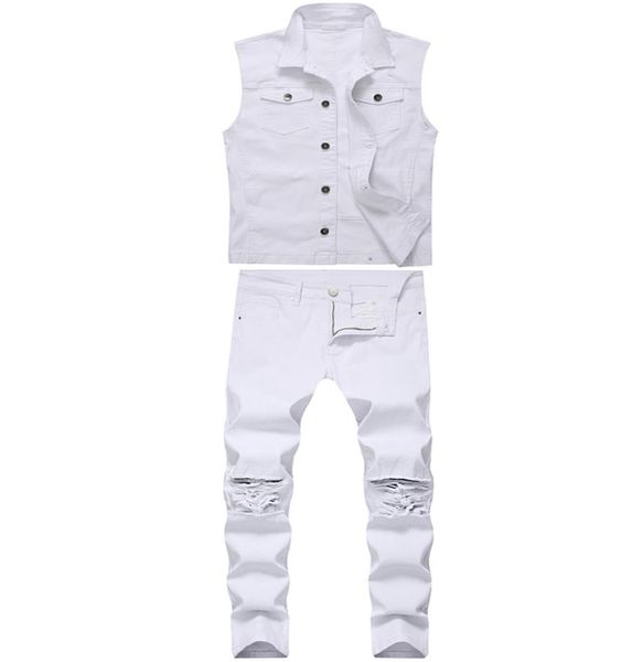 men039s white twopiece suit fashion tracksuits slim frayed lapel denim vest skinny ripped pants spring sumer autumn mens jea3495101, Gray
men039s white twopiece suit fashion tracksuits slim frayed lapel denim vest skinny ripped pants spring sumer autumn mens jea3495101, Gray