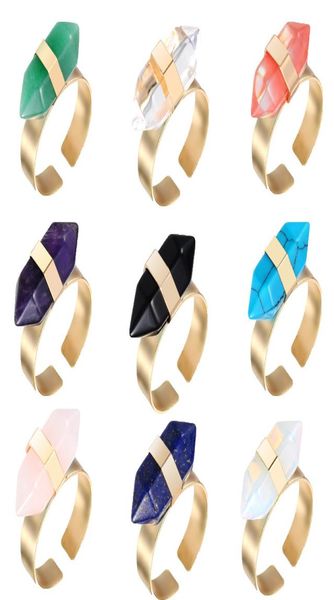 natural stone open rings for women men hexagonal prism bullet healing crystal point tiger eye gemstone adjustable finger ring diy 1212064, Golden;silver
natural stone open rings for women men hexagonal prism bullet healing crystal point tiger eye gemstone adjustable finger ring diy 1212064, Golden;silver