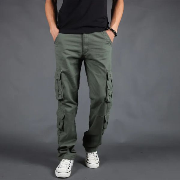 men cargo pants mens loose army tactical pants multi-pocket trousers pantalon homme big size 42 male military overalls, Black
men cargo pants mens loose army tactical pants multi-pocket trousers pantalon homme big size 42 male military overalls, Black