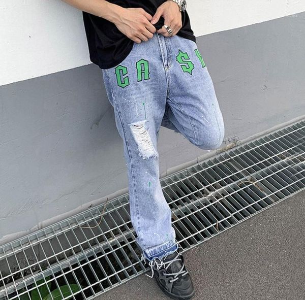 men039s jeans high street letter embroidery micro flared jean hip hop splash ink washed destroyed wide leg loose denim trousers4969912, Blue
men039s jeans high street letter embroidery micro flared jean hip hop splash ink washed destroyed wide leg loose denim trousers4969912, Blue
