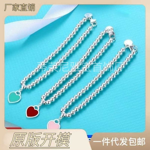 temperament enamel love bracelet the same model of female tiffay ins niche design blue heart red buddha beads round beads bracelet beo8, Black
temperament enamel love bracelet the same model of female tiffay ins niche design blue heart red buddha beads round beads bracelet beo8, Black