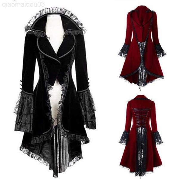 theme costume renaissance victorian woman gothic jacket medieval steampunk coat lace up bandage tuxedo halloween party cosplay comes l230804, Black;red
theme costume renaissance victorian woman gothic jacket medieval steampunk coat lace up bandage tuxedo halloween party cosplay comes l230804, Black;red