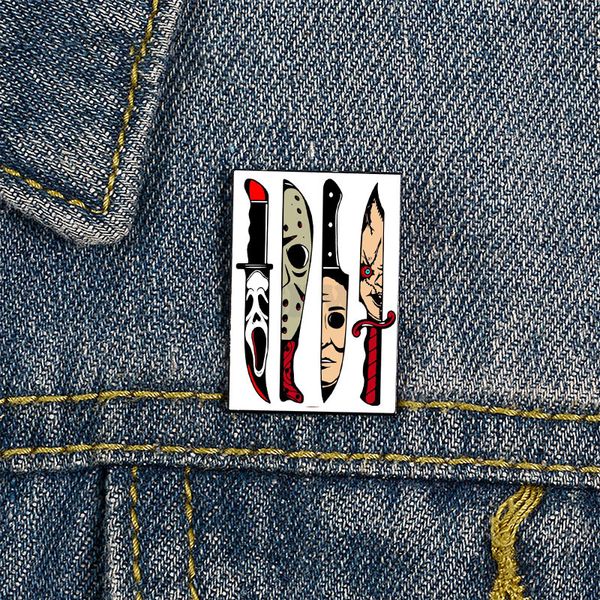 halloween horror movies knife brooch cute anime movies games hard enamel pins collect cartoon brooch backpack hat bag collar lapel badges, Blue
halloween horror movies knife brooch cute anime movies games hard enamel pins collect cartoon brooch backpack hat bag collar lapel badges, Blue