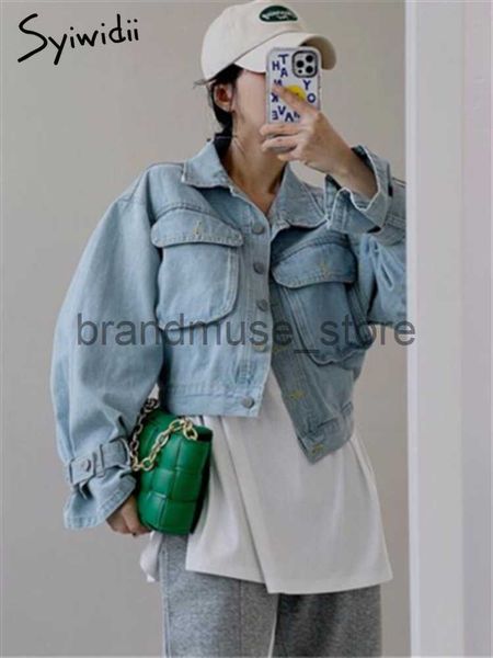 women's jackets syiwidii denim jacket for women 2023 loose single breasted turn down collar long sleeve jacket casual vintage do old cr, Black;brown
women's jackets syiwidii denim jacket for women 2023 loose single breasted turn down collar long sleeve jacket casual vintage do old cr, Black;brown