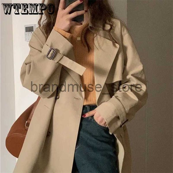 women's jackets chic turn-down collar belt trench coats for women autumn double breasted jacket woman korean style loose windbreaker fe, Black;brown
women's jackets chic turn-down collar belt trench coats for women autumn double breasted jacket woman korean style loose windbreaker fe, Black;brown