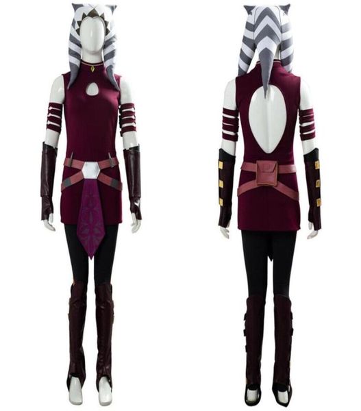 the clone wars cosplay ahsoka tano costume halloween female outfit277q6332464, Black
the clone wars cosplay ahsoka tano costume halloween female outfit277q6332464, Black