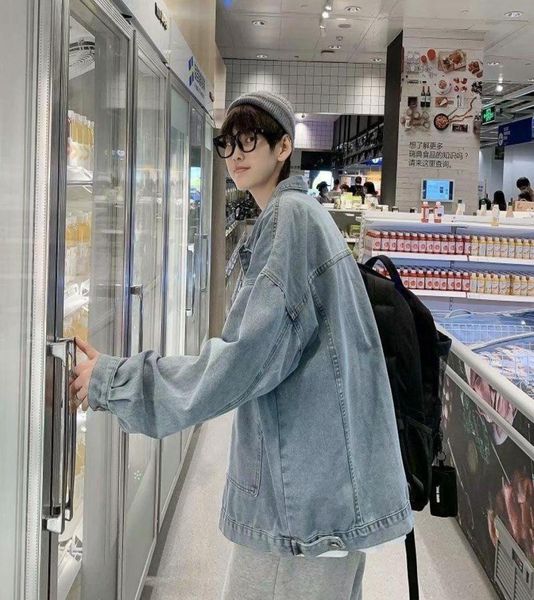 men039s jackets denim jacket men spring autumn solid big pocket coat loose wild korean handsome male casual student cool plus s9406330, Black;brown
men039s jackets denim jacket men spring autumn solid big pocket coat loose wild korean handsome male casual student cool plus s9406330, Black;brown