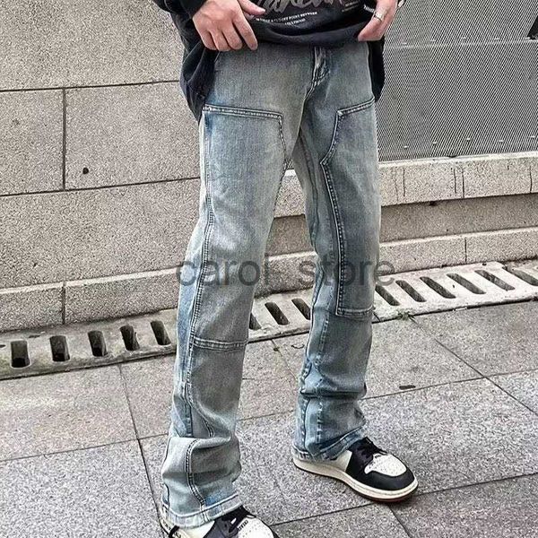 men's jeans 2023 y2k streetwear new kpop flare jeans cargo pants men clothing straight old vintage hip hop denim trousers vetements hom, Blue
men's jeans 2023 y2k streetwear new kpop flare jeans cargo pants men clothing straight old vintage hip hop denim trousers vetements hom, Blue